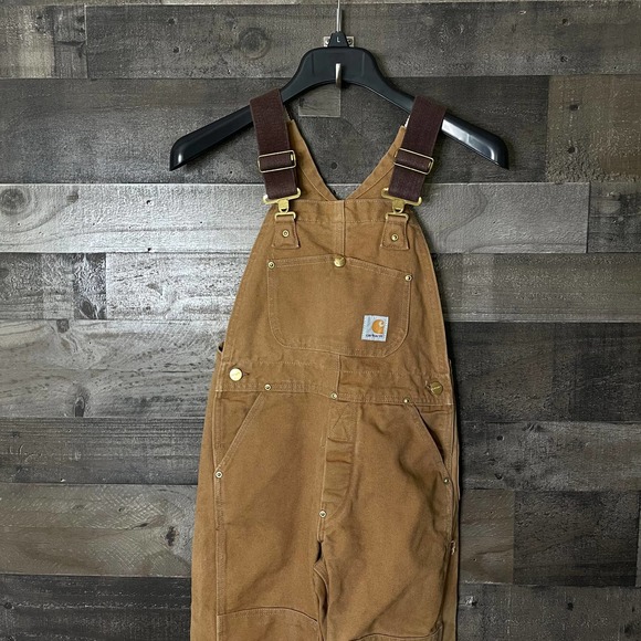 SOLD Carhartt Youth USA Duck Bib Overalls 10 - Picture 2 of 7